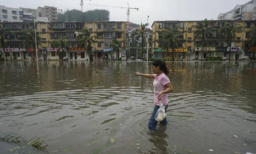 Έξι νεκροί και εκατοντάδες τραυματίες στην Κίνα από τυφώνα