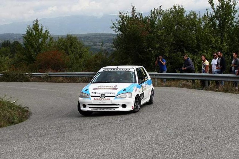 Τέταρτοι στη γενική κατάταξη και  πρώτοι στην F2 τερμάτισαν οι Βαγγέλης Μπλάτζος-Αριστοτέλης Κωστανάσιος με Peugeot 106 S16