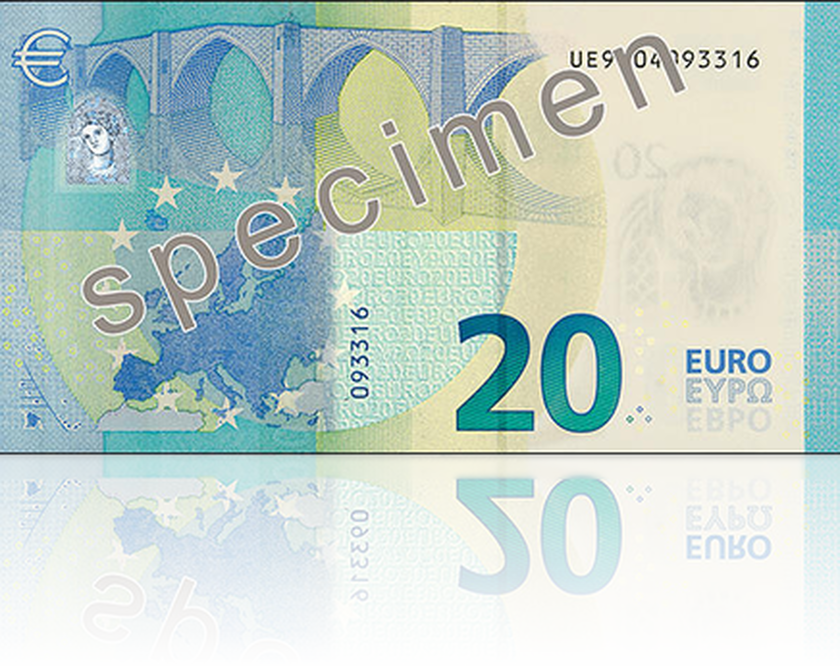 Το κόλπο για να διαπιστώσετε αν είναι πλαστό το νέο χαρτονόμισμα των 20 ευρώ (pics+vid)