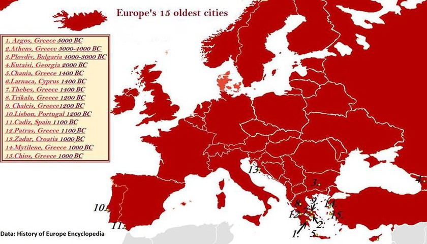 Αυτές είναι οι αρχαιότερες πόλεις της Ευρώπης… Πόσες βρίσκονται στην Ελλάδα (photo)