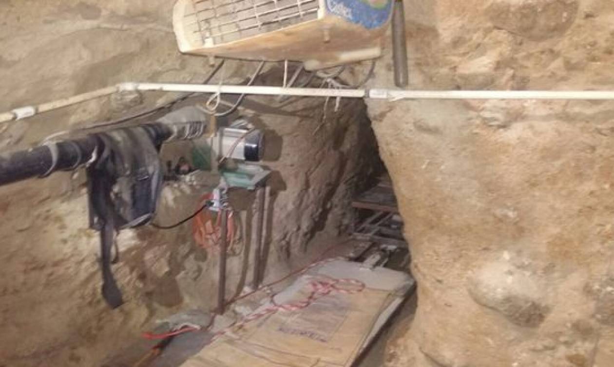 Αστυνομικοί ανακάλυψαν υπόγειο τούνελ γεμάτο με ναρκωτικά (pics&vid)