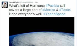 Ο τυφώνας Πατρίσια από το διάστημα (photos)