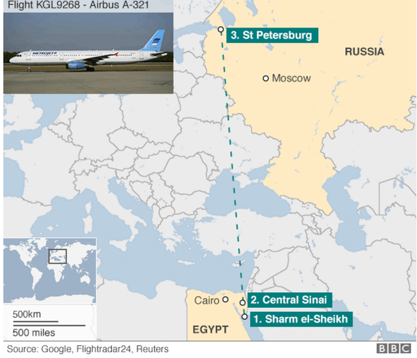 Θρίλερ με το μοιραίο ρωσικό αεροσκάφος: Έπεσε ή κατερρίφθη από το ισλαμικό κράτος; (pics+vid)