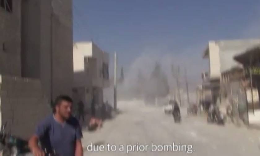 Συγκλονιστικό βίντεο με τον βομβαρδισμό νοσοκομείου στη Συρία