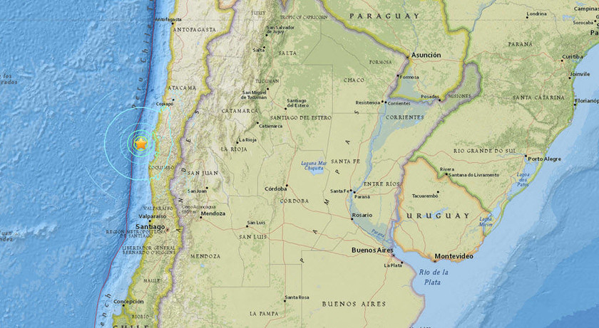 Διπλός ισχυρός σεισμός συγκλόνισε τη Χιλή (pics)