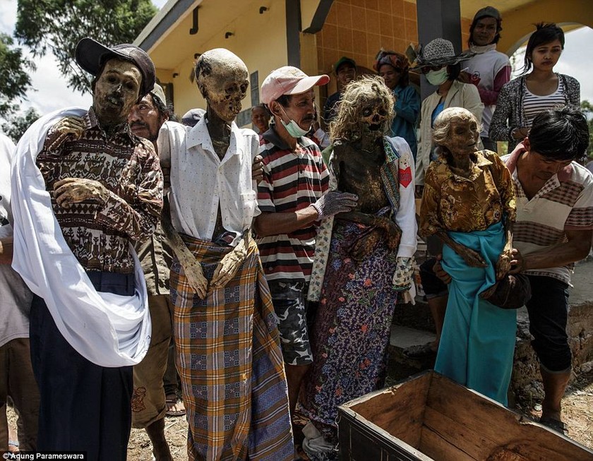 Ινδονησία: Ξεθάβουν τους νεκρούς και τους περιφέρουν στα χωριά (photos)