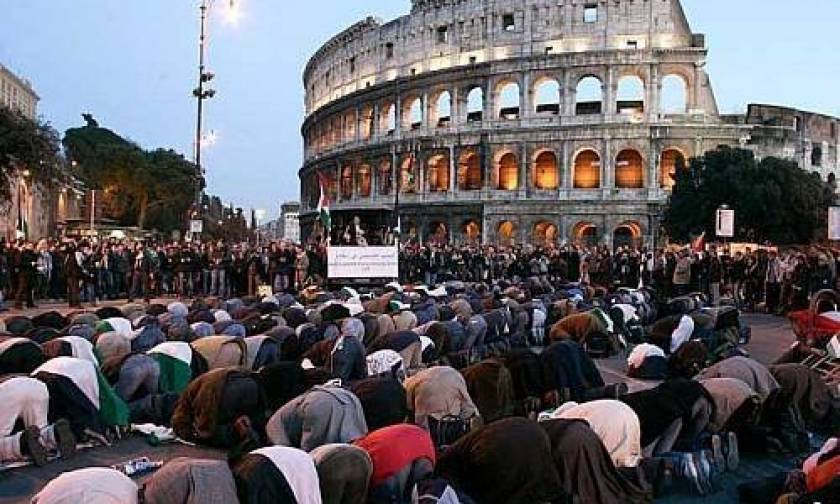Ιταλικές μουσουλμανικές κοινότητες διαδήλωσαν κατά του ISIS στη Ρώμη