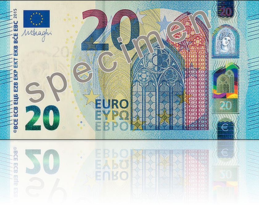Από την Τετάρτη (25/11) το νέο χαρτονόμισμα των 20 ευρώ (video+photo)