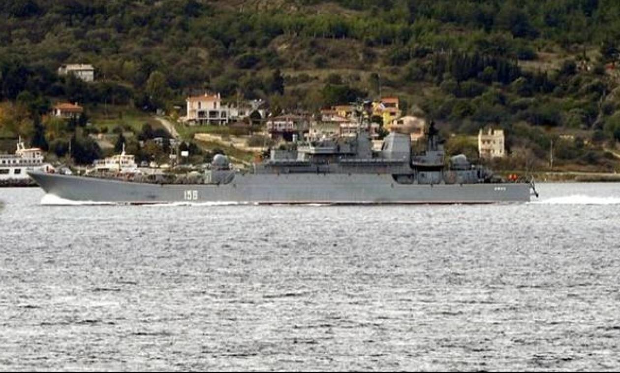 Στη Μεσόγειο ο ρωσικός στόλος – Πέρασε από τα Δαρδανέλια (pic+vid)