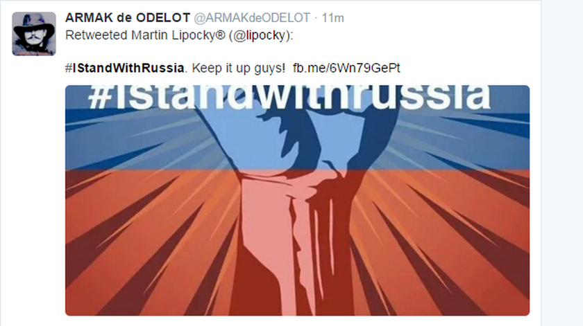 Οι Ευρωπαίοι στηρίζουν την Ρωσία με το hashtag #IstandWithRussia