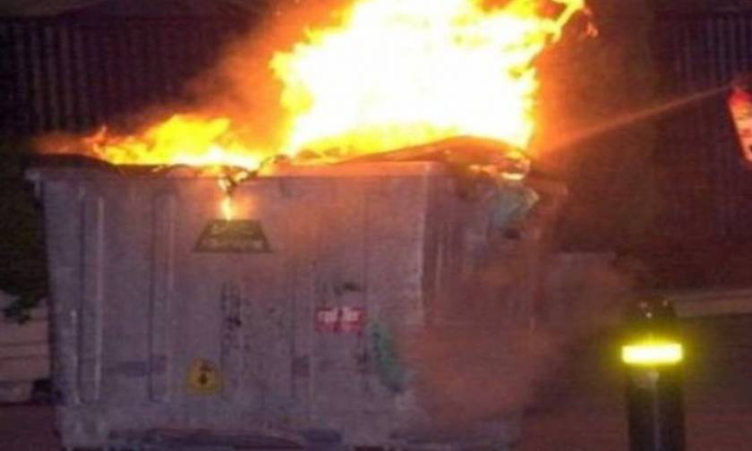 Χανιά: Μπαράζ πυρκαγιών σε κάδους απορριμμάτων