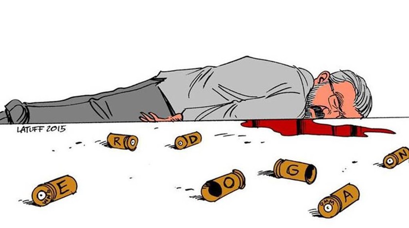 Σοκαριστικό σκίτσο: Αυτός δολοφόνησε εν ψυχρώ τον Κούρδο δικηγόρο στο Ντιγιάρμπακιρ (video+photo)