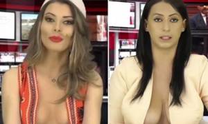 H (σχεδόν) τόπλες παρουσιάστρια της Αλβανίας αντικαταστάθηκε με μια λιγότερο ντυμένη! (video)