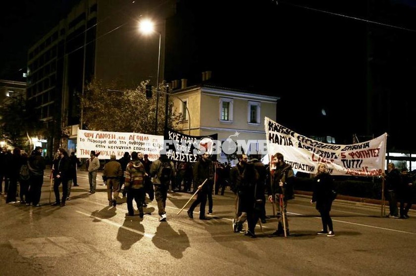 Επέτειος Γρηγορόπουλου: Ξεκίνησε η πορεία των αντιεξουσιαστών (pics)