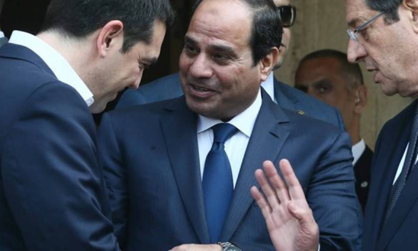 Συνάντηση Τσίπρα με τον Αιγύπτιο Πρόεδρο