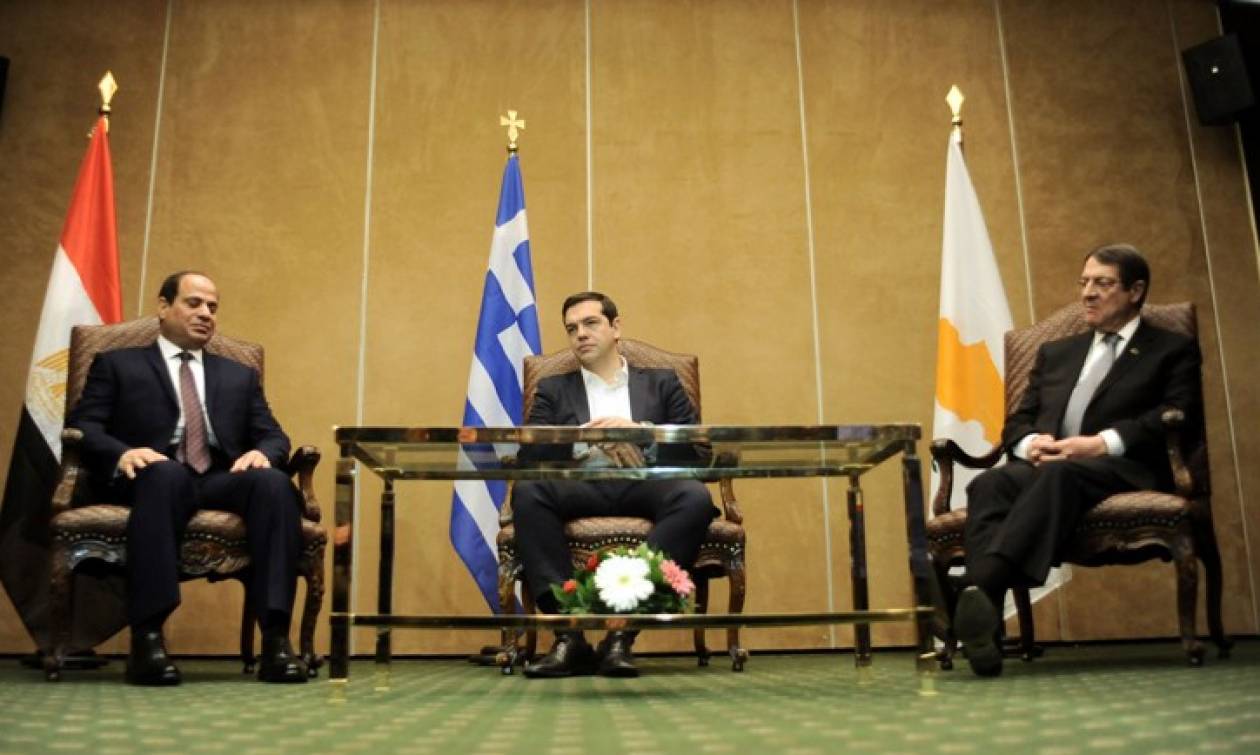 Τσίπρας: Μήνυμα ειρήνης και σταθερότητας η συνεργασία Ελλάδας - Κύπρου - Αιγύπτου