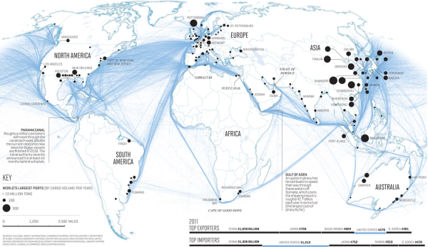 034 global shipping lanes map