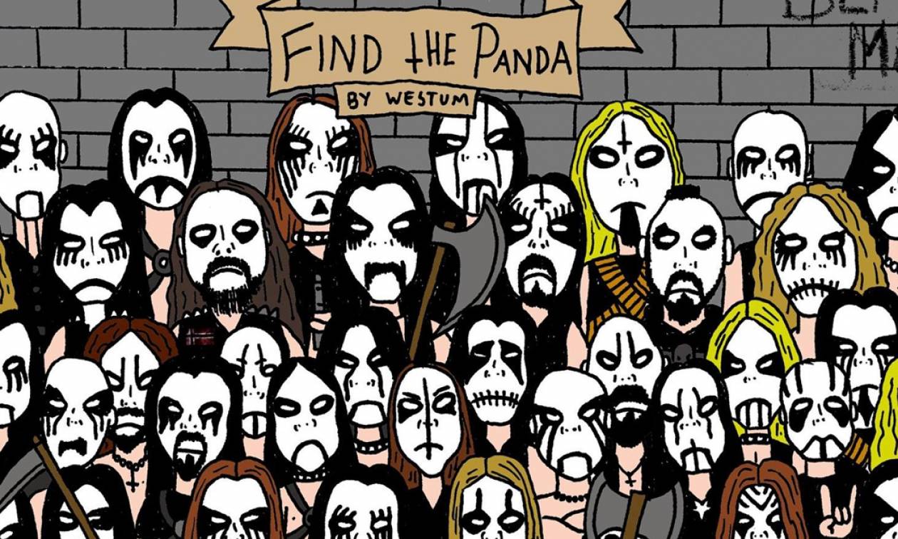 Μπορείς να βρεις το κρυμμένο panda ανάμεσα στους «μεταλλάδες»; (pic)