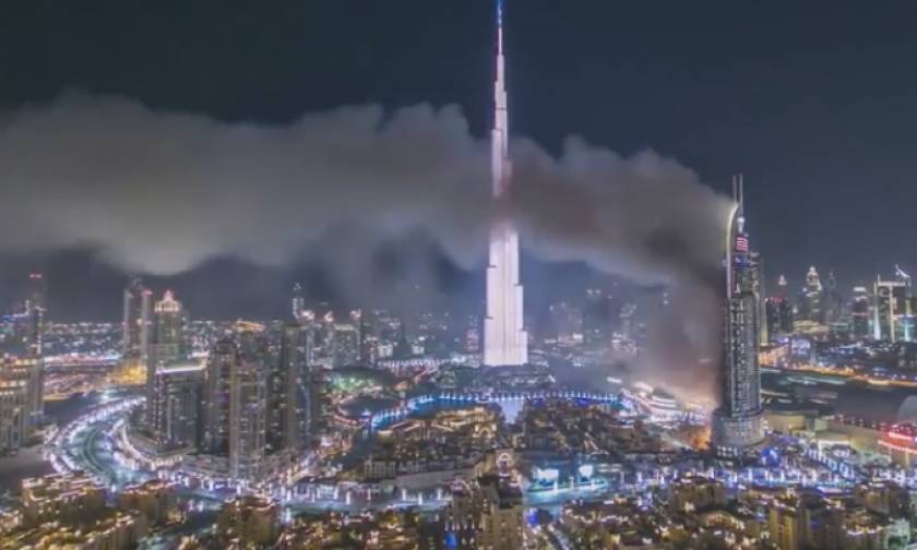 Συγκλονιστικό βίντεο από τη φωτιά στο ξενοδοχείο του Ντουμπάι