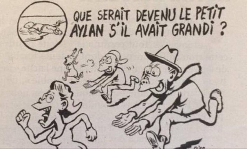 Οργή για σκίτσο του Charlie Hebdo: Συνδέει το μικρό Αϊλάν με τους βιαστές στην Κολωνία! (pic)