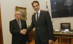 Το Κυπριακό στο επίκεντρο της συνάντησης του Γ.Ομήρου με τον Κυρ.Μητσοτάκη