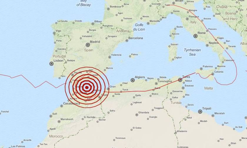 Ισχυρός σεισμός 6,2 Ρίχτερ στο στενό του Γιβραλτάρ