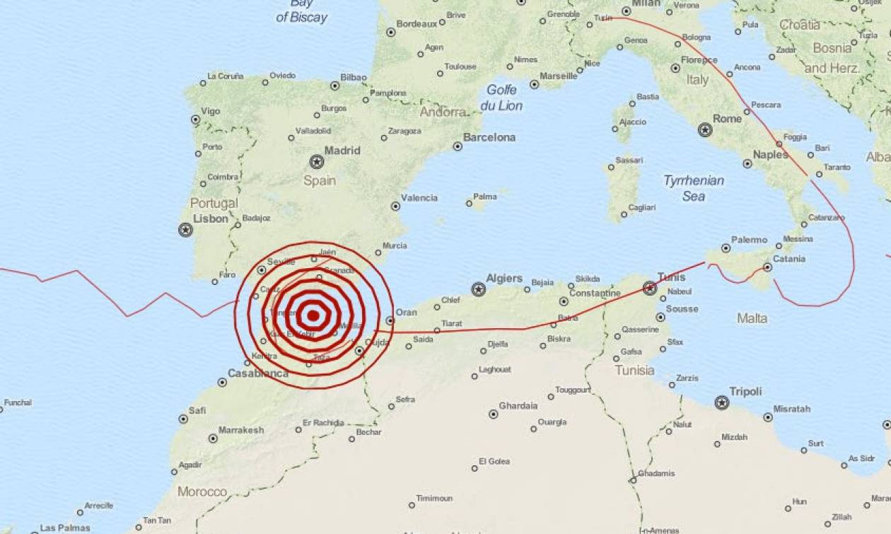 Ισχυρός σεισμός 6,2 Ρίχτερ στο στενό του Γιβραλτάρ