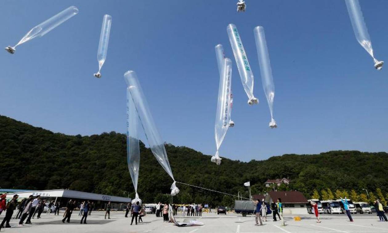 O Κιμ Γιονγκ Ουν έστειλε μπαλόνια με χρησιμοποιημένο χαρτί υγείας στη Ν. Κορέα (pics)