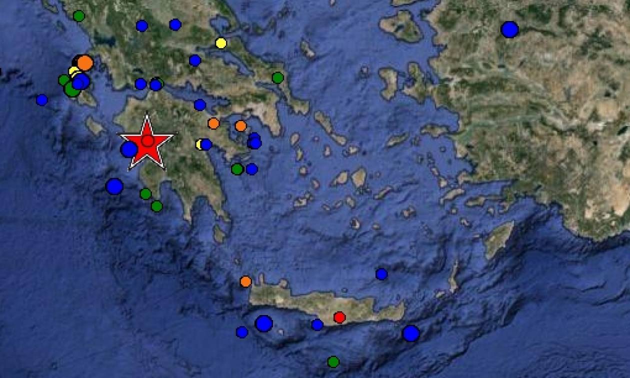 Ισχυρός σεισμός 5,2 Ρίχτερ στην Πελοπόννησο