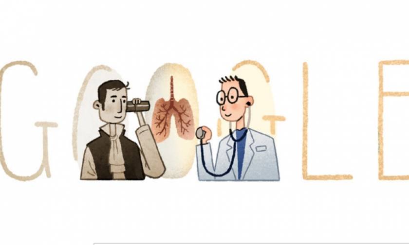 Ρενέ Λενέκ: Η Google τιμά με Doodle τα 235α γενέθλια του εφευρέτη του στηθοσκοπίου