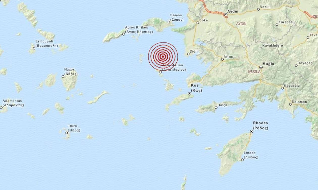 Σεισμός 3,5 Ρίχτερ ανατολικά των Λειψών (pic)