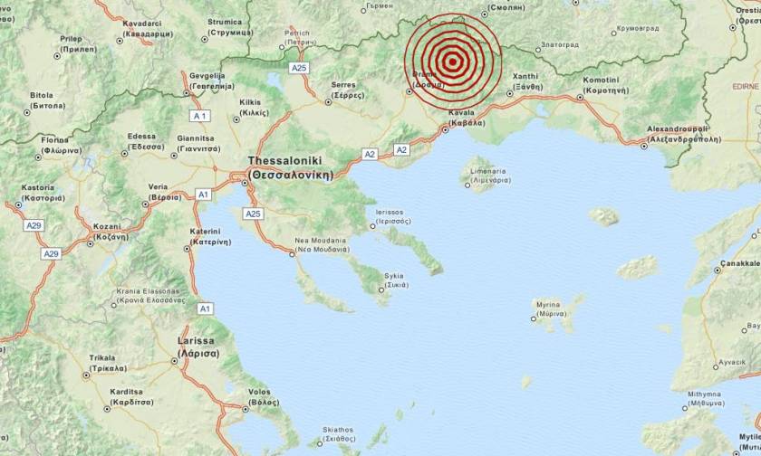 Σεισμός 3,2 Ρίχτερ μεταξύ Δράμας και Ξάνθης
