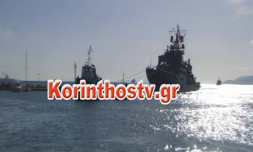 Τουρκικό πολεμικό πλοίο πέρασε (ξανά) από τον Ισθμό της Κορίνθου (vid)