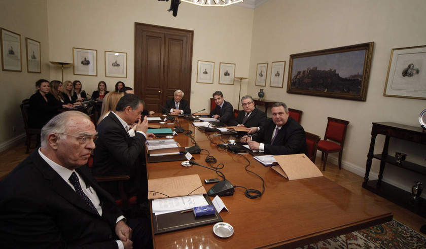 Συμβούλιο Πολιτικών Αρχηγών: Οι πρώτες φωτογραφίες από το Προεδρικό Μέγαρο