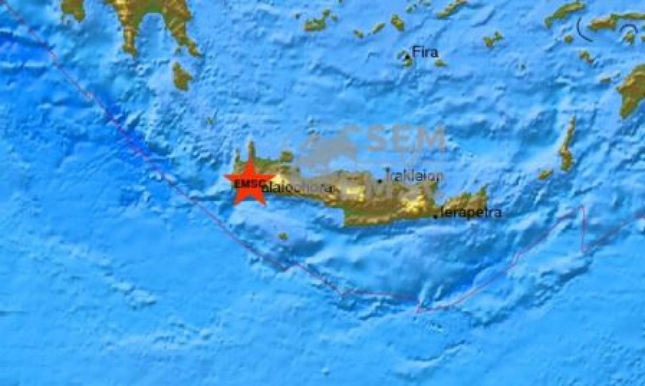 Νέος ισχυρός σεισμός αναστάτωσε την Κρήτη - 4,7 Ρίχτερ ξεσήκωσαν το νομό Χανίων