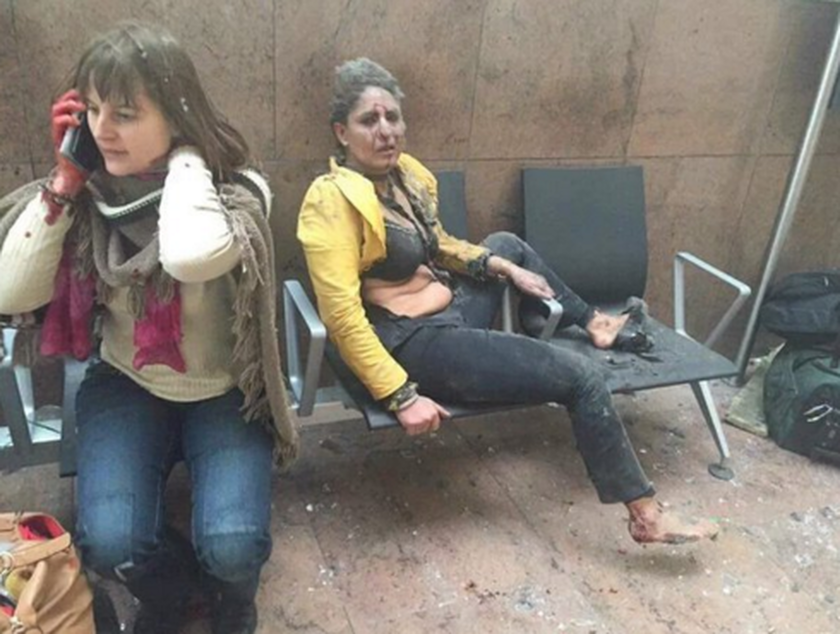 Εκρήξεις στο αεροδρόμιο των Βρυξελλών: Σοκ προκαλούν οι φωτογραφίες των τραυματιών (pics)