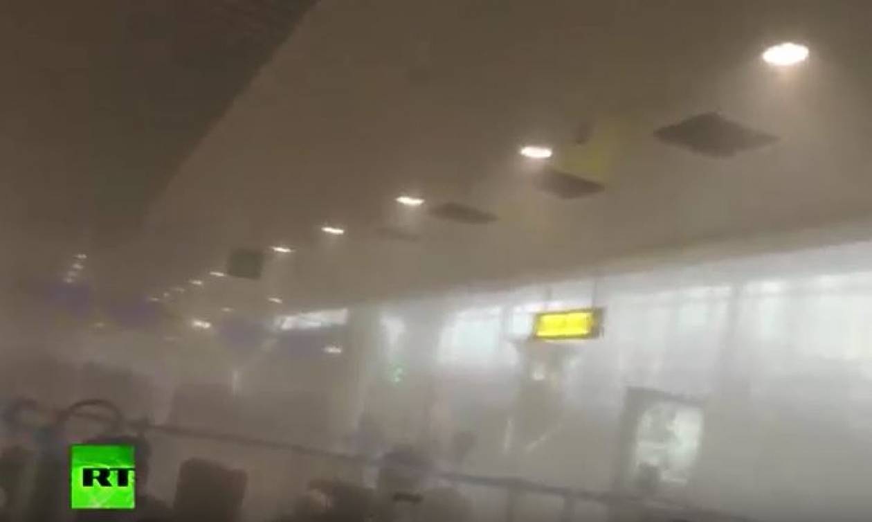 Συγκλονίζει βίντεο-ντοκουμέντο δευτερόλεπτα μετά τις εκρήξεις στο αεροδρόμιο των Βρυξελλών