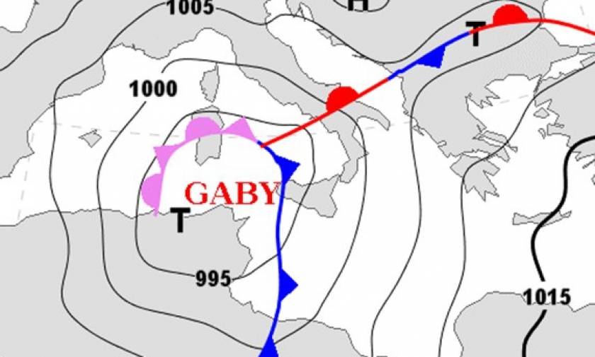 Ο κυκλώνας «Gaby» θα χτυπήσει τη Μεσόγειο και τα Βαλκάνια