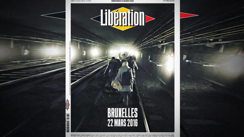 To συγκλονιστικό εξώφυλλο της Liberation για τις τρομοκρατικές επιθέσεις στις Βρυξέλλες (pic)