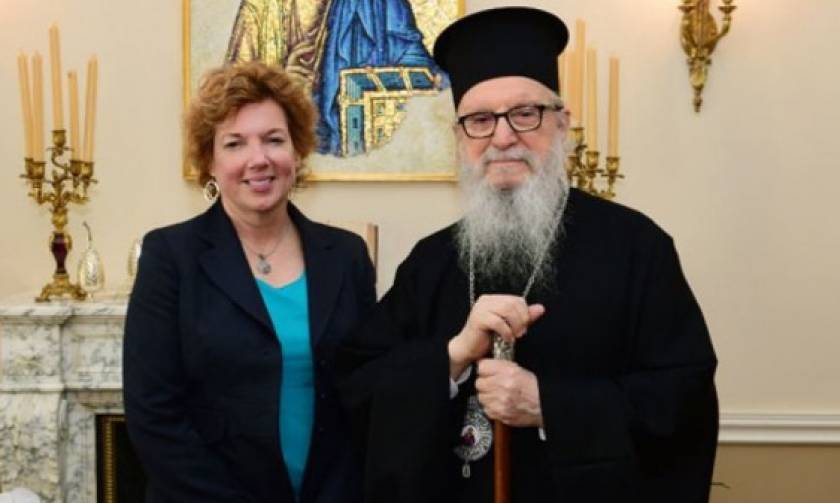 Ο Αρχιεπίσκοπος Αμερικής συναντήθηκε με την Πρέσβη των ΗΠΑ στην Κύπρο