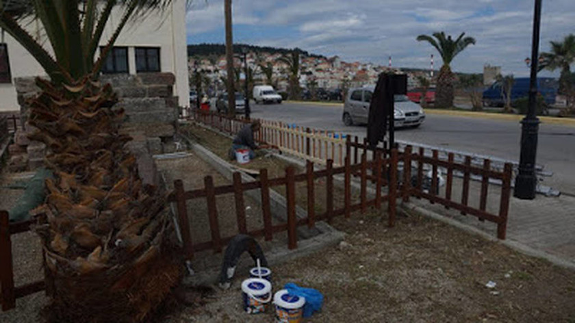 Μυτιλήνη: Σε στρατιωτική επιθεώρηση το νησί - Βάφουν ακόμη και τα φρεάτια! (pics)