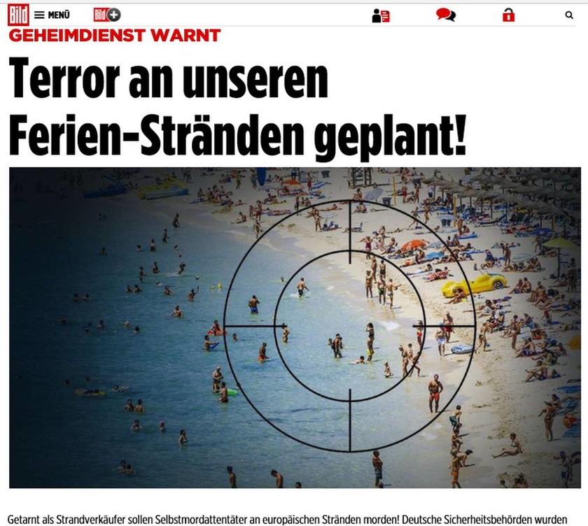 BILD: Τρομοκρατικές επιθέσεις σε παραλίες της ΕΕ σχεδιάζει το ISIS – Ποια θέρετρα αποτελούν στόχο