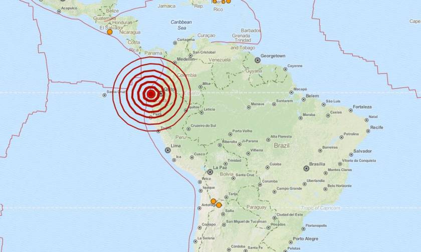 Νέος ισχυρός σεισμός 6 Ρίχτερ στον Ισημερινό