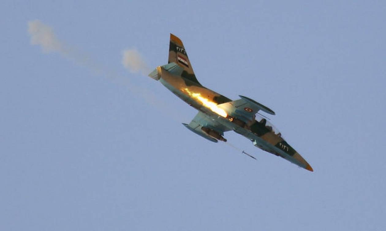Συντριβή πολεμικού αεροσκάφους στη Συρία