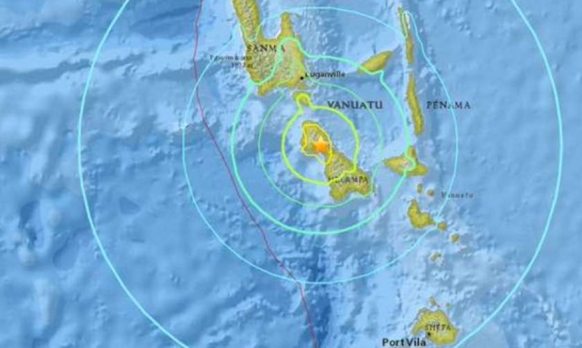 Ισχυρός σεισμός 7.3 Ρίχτερ στα νησιά Βανουάτου - Προειδοποίηση για τσουνάμι