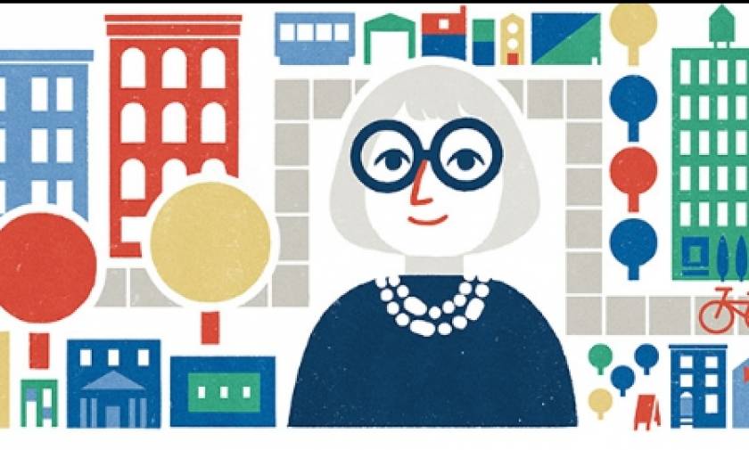 Jane Jacobs: Η Google αφιερώνει το Doodle της στην Αμερικανίδα πολεοδόμο