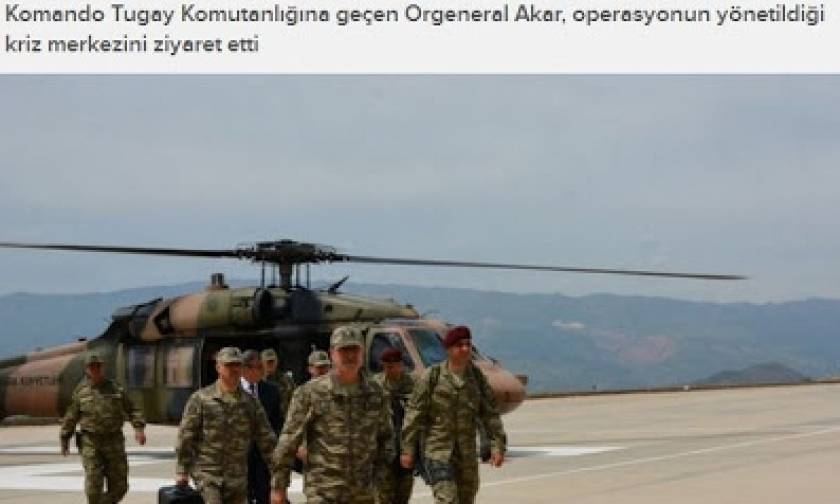 Τουρκία: Επίσκεψη αρχηγού στρατού στα στρατεύματα στο Σιρνάκ