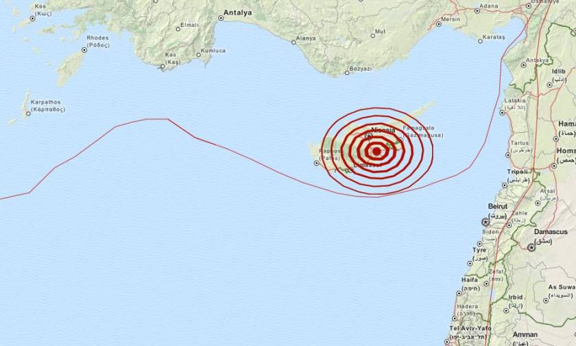 Σεισμός 4,3 Ρίχτερ στην Κύπρο