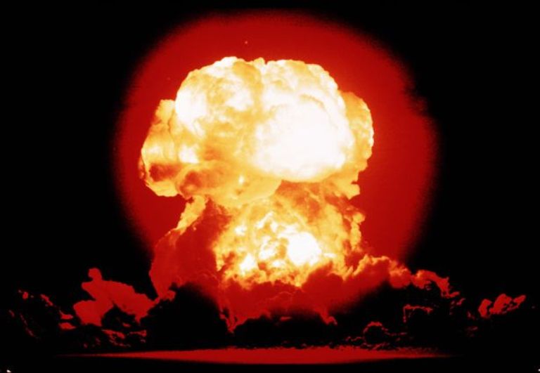 atom bomb explosion