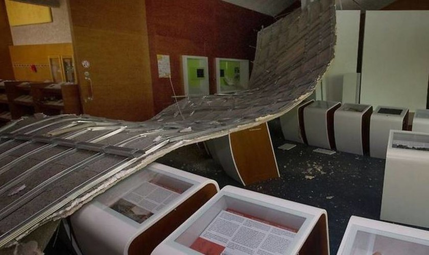 Κατέρρευσε η οροφή του μουσείου Σένγκεν στο Λουξεμβούργο! (pic)